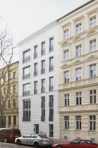 Fassadenansicht schräg - Bauprojekt Berlin Lichtenberg Viktoriastadt